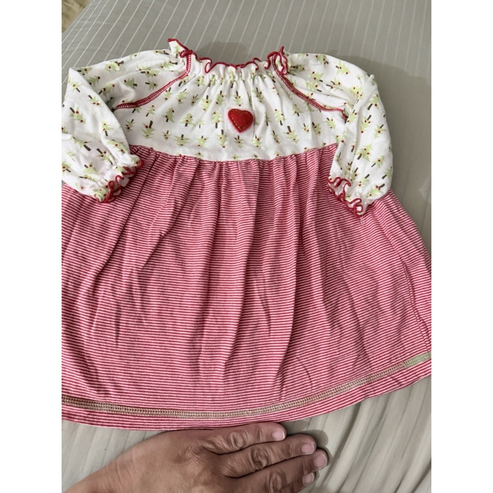 Cloud Mine Infant Girl Dress Size 6m Christmas Trees